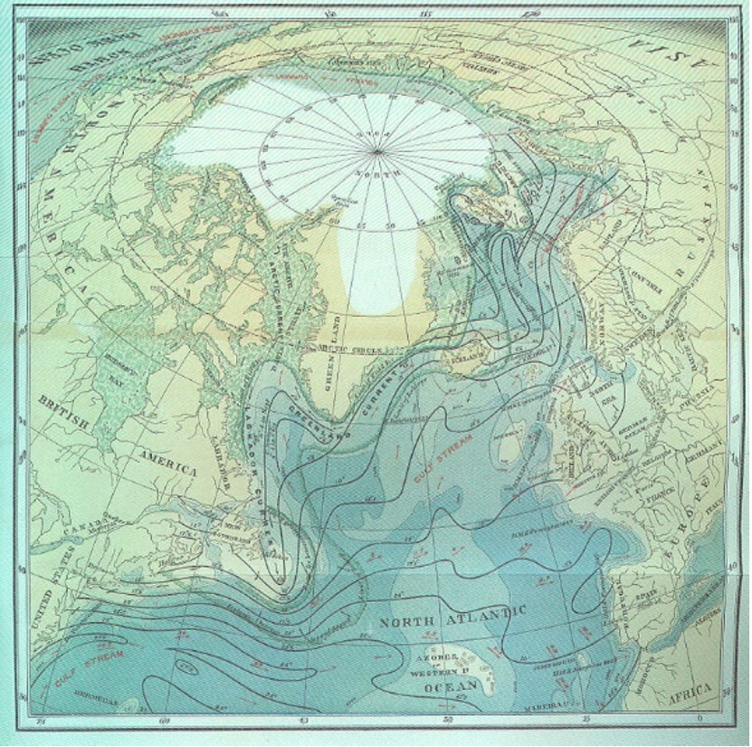 Chart of the North Atlantic